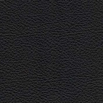 Close-up black leather texture with fine grain and subtle sheen, uniform pebbled surface.