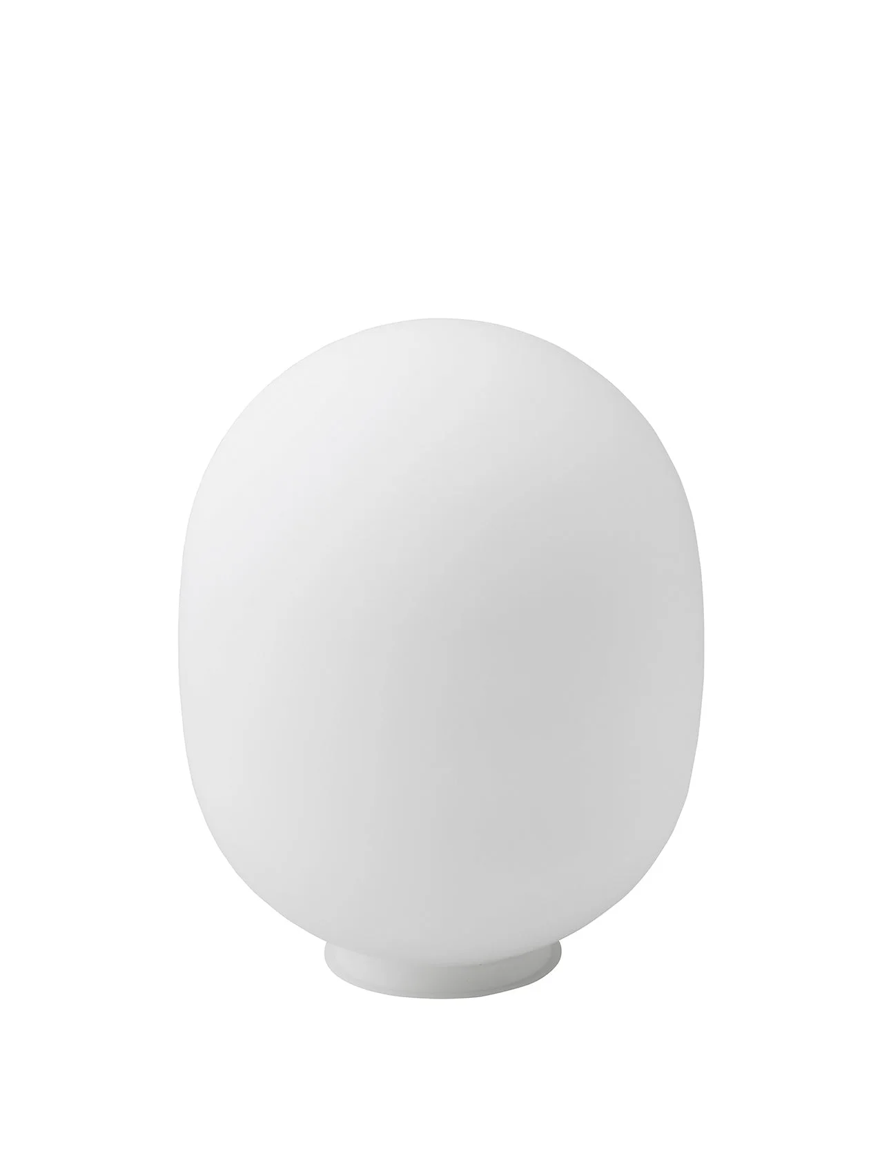 A large, rounded spare glass shade with a matt opal finish for the JWDA Table Lamp, shown against a plain white background.