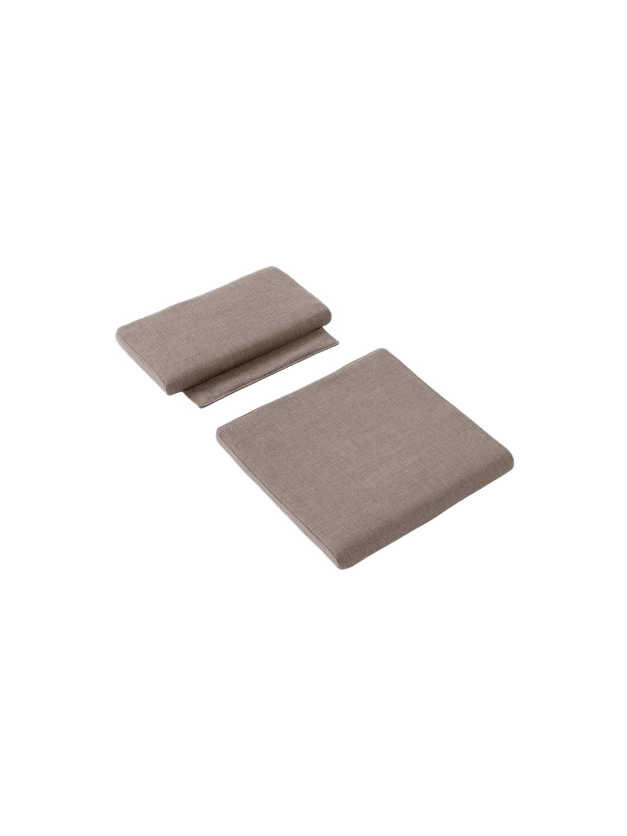 Bloss Garden Lounge Chair Cushion Set in soft textured fabric shown from an angled perspective against a black background.