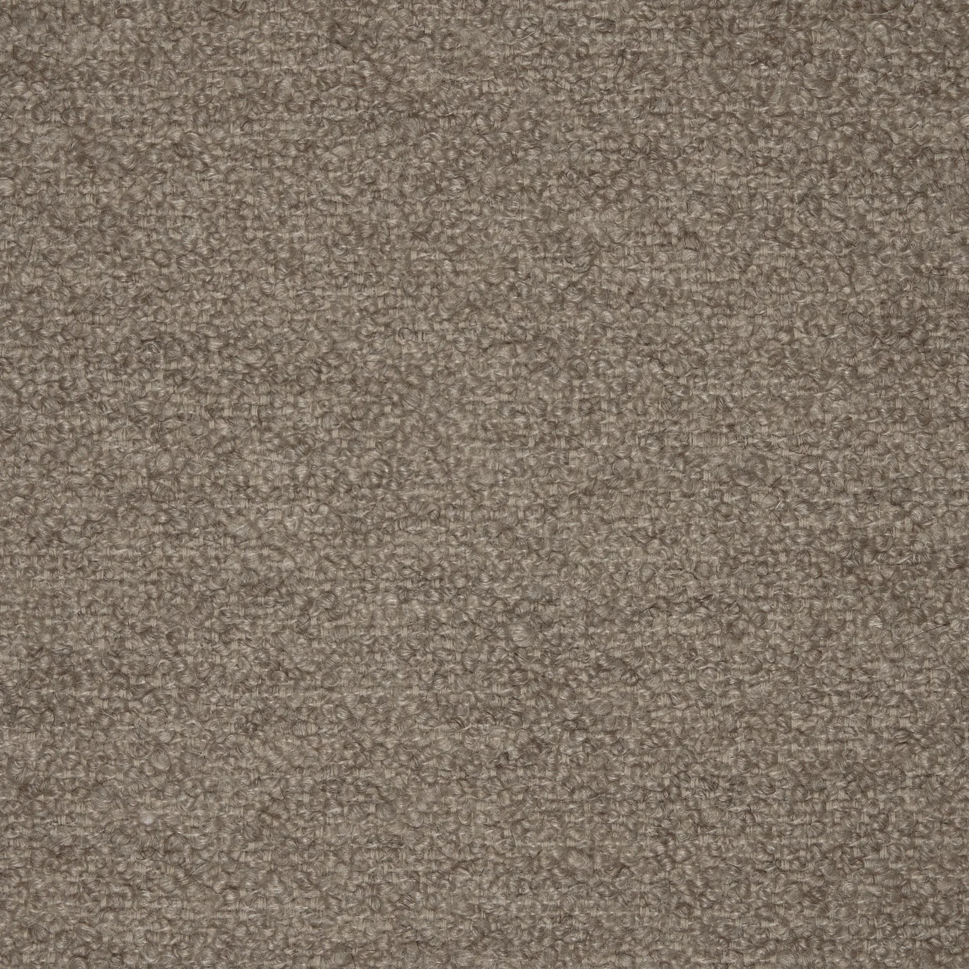 A close-up of Barnum Bouclé 04 fabric. The light brown textile features a soft, highly-textured surface of curls and loops.
