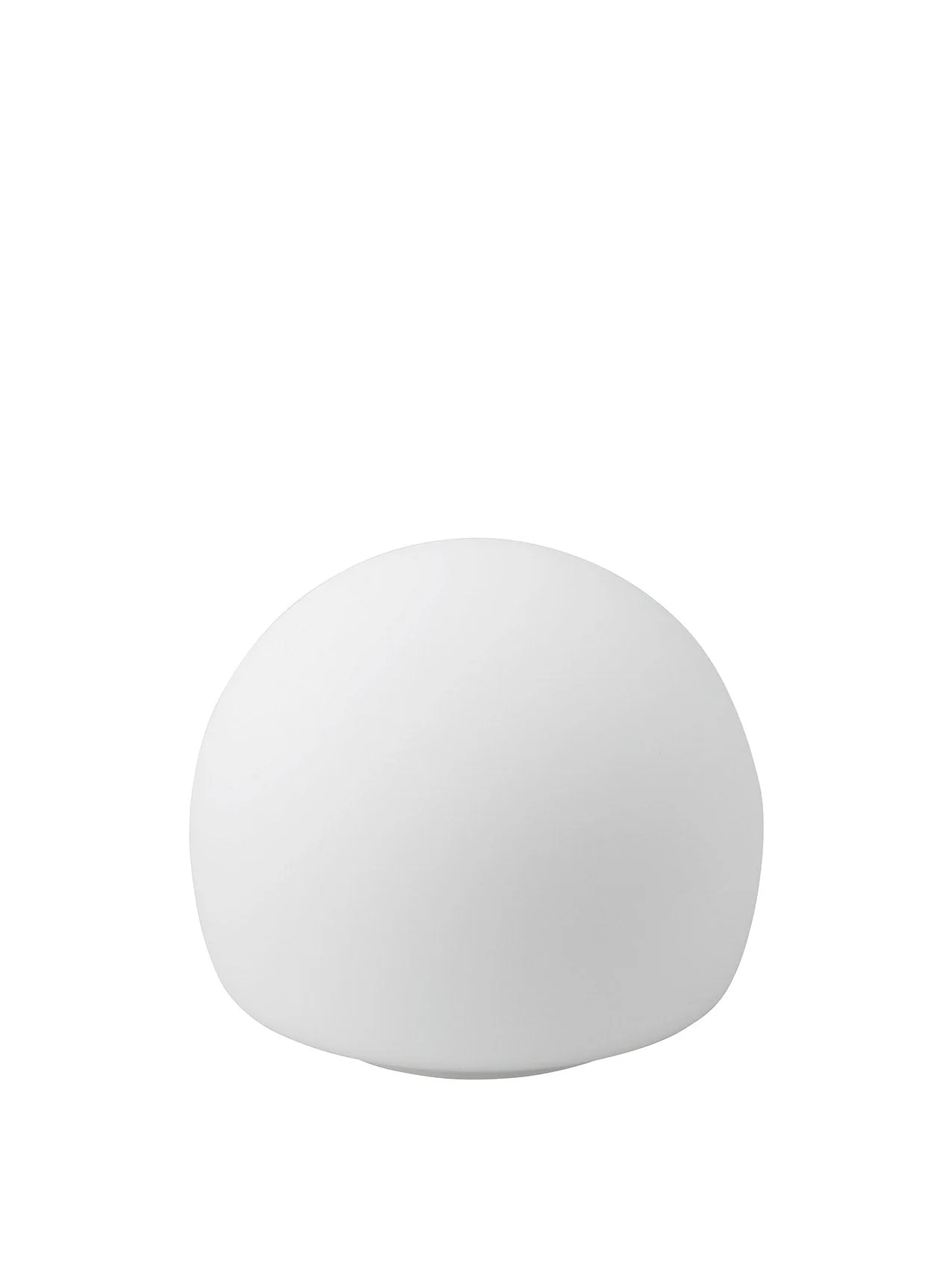 A white, opaque, dome-shaped replacement glass shade for the Audo CPH Carrie Lamp, pictured on a white background.