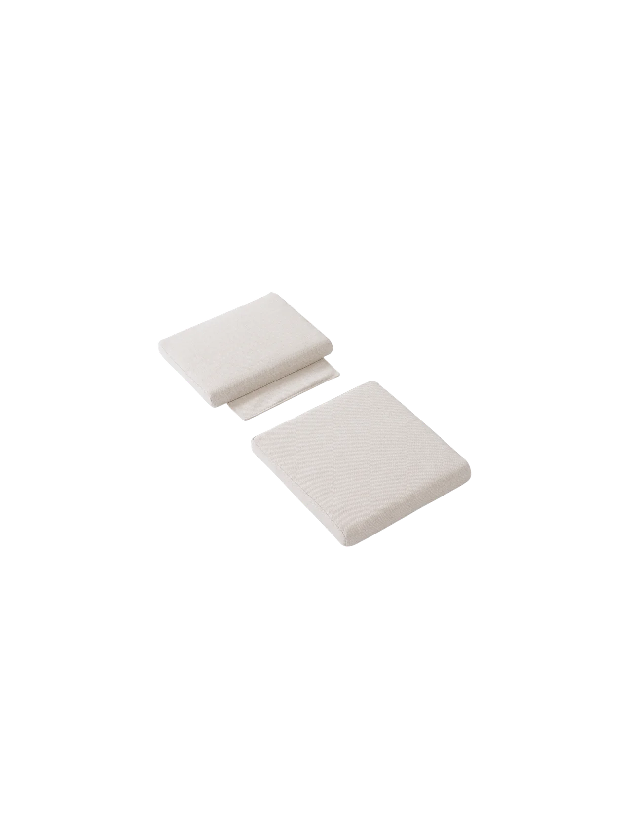 Bloss Garden Dining Chair Cushion Set in a light textile, featuring a separate seat and back cushion shown from an angle.