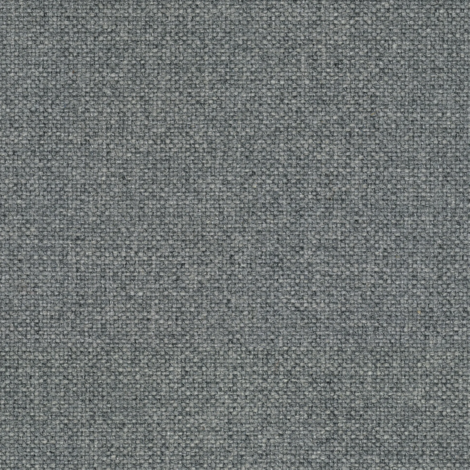 Close-up of grey woven wool fabric with small looped texture and subtle tonal flecks