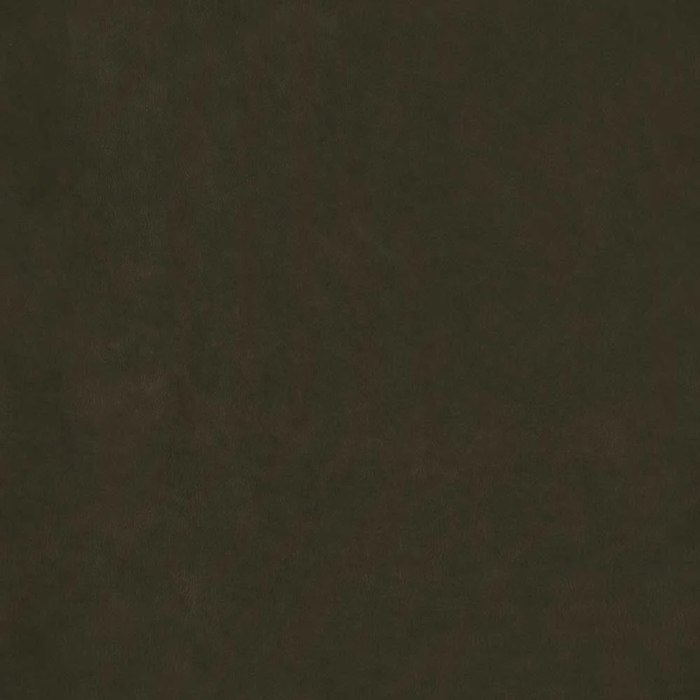 Close-up of dark olive green suede-like fabric with soft, slightly mottled texture