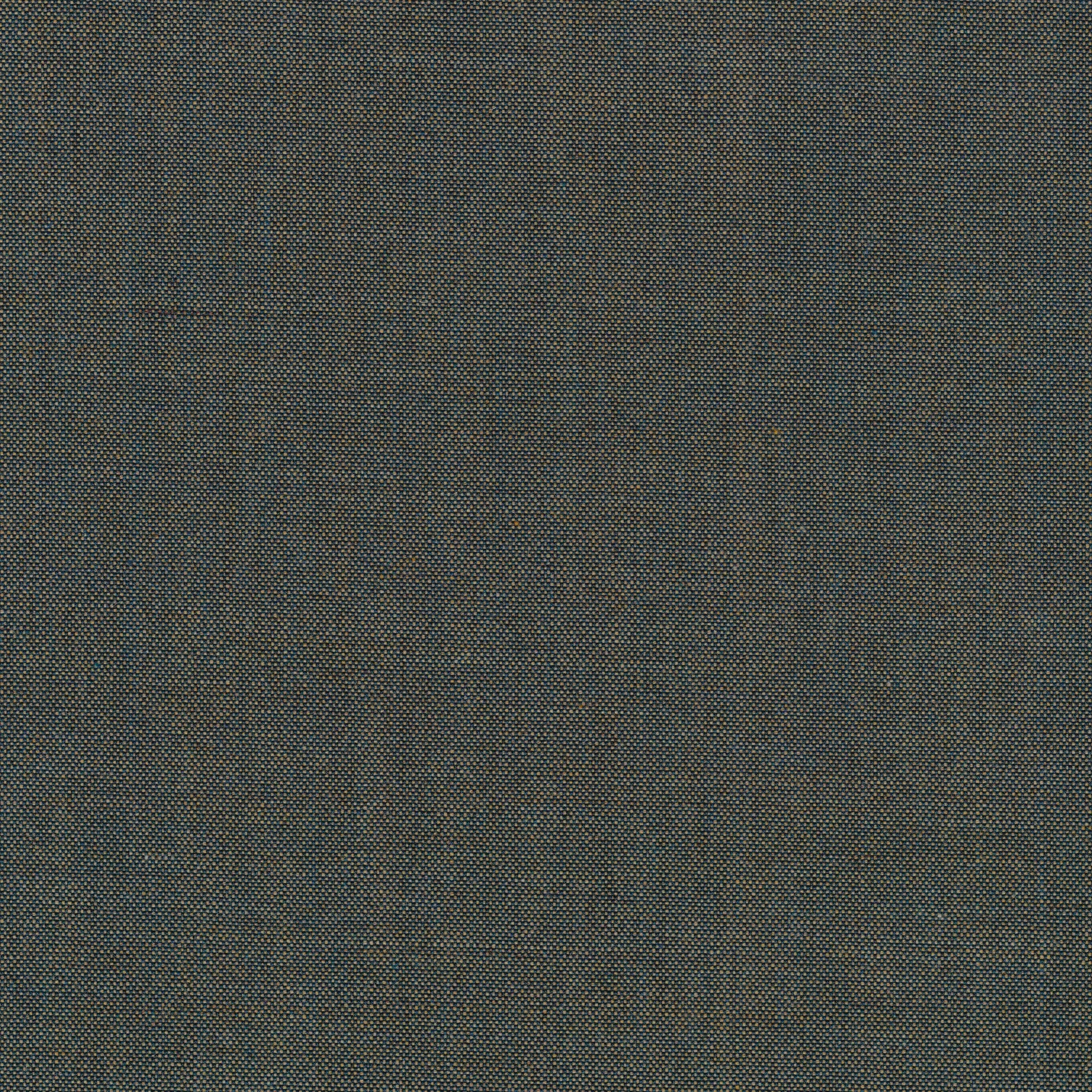 Close-up detail of the Kvadrat Remix 0852 textile, a dark, multi-tonal fabric woven from dark blue and beige threads.