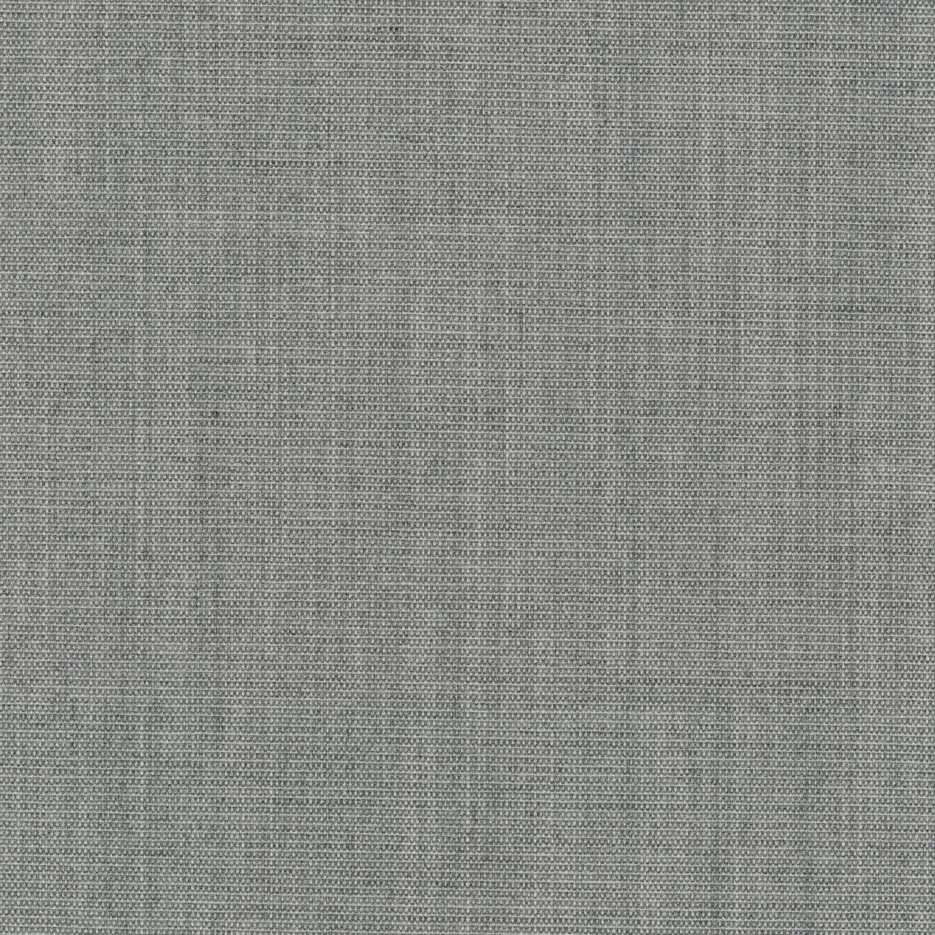 A close-up of a textured grey fabric swatch, showing a tight, basket-weave pattern with light and dark grey threads.