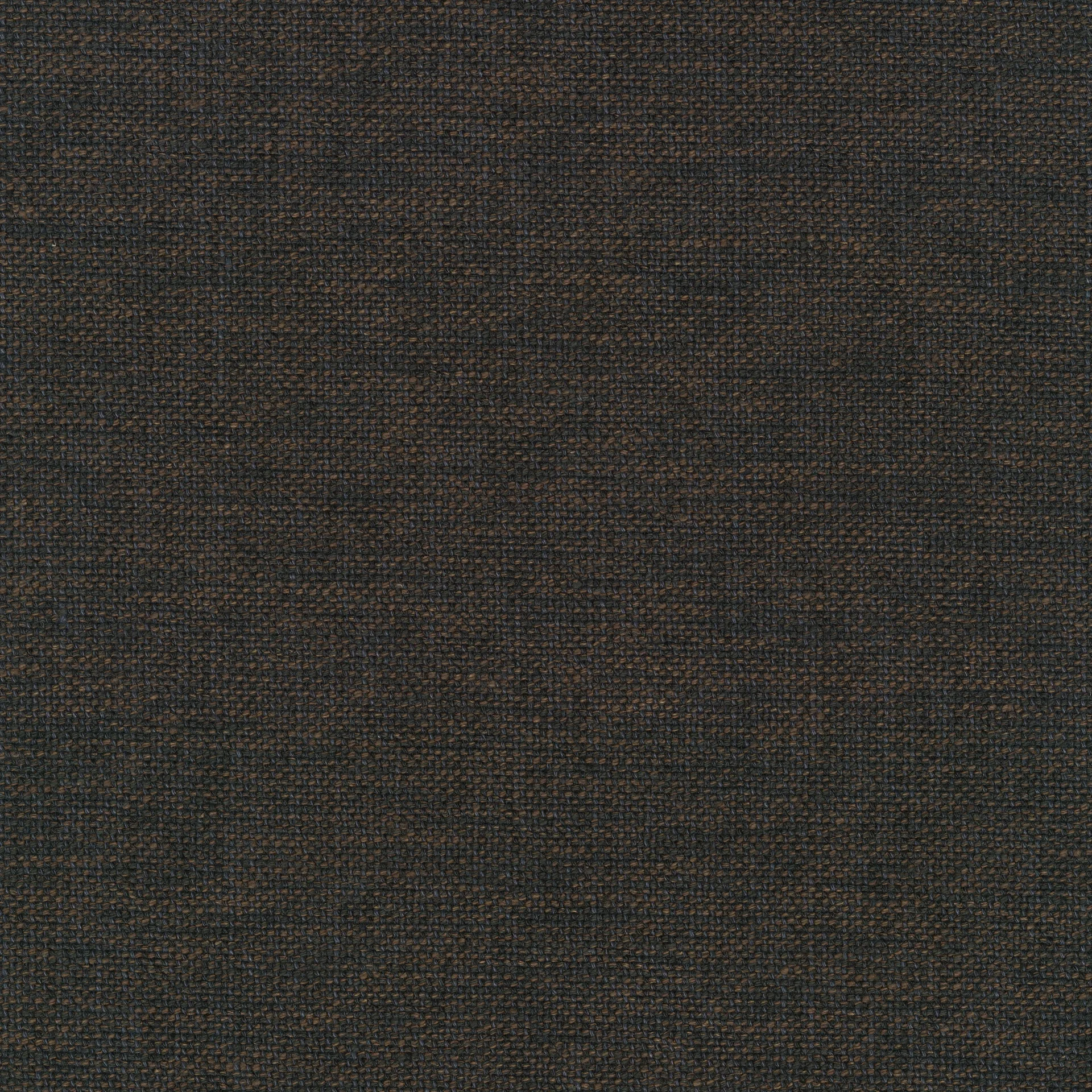 Close-up of dark brown and black woven fabric texture with coarse looped yarns and subtle two-tone flecking