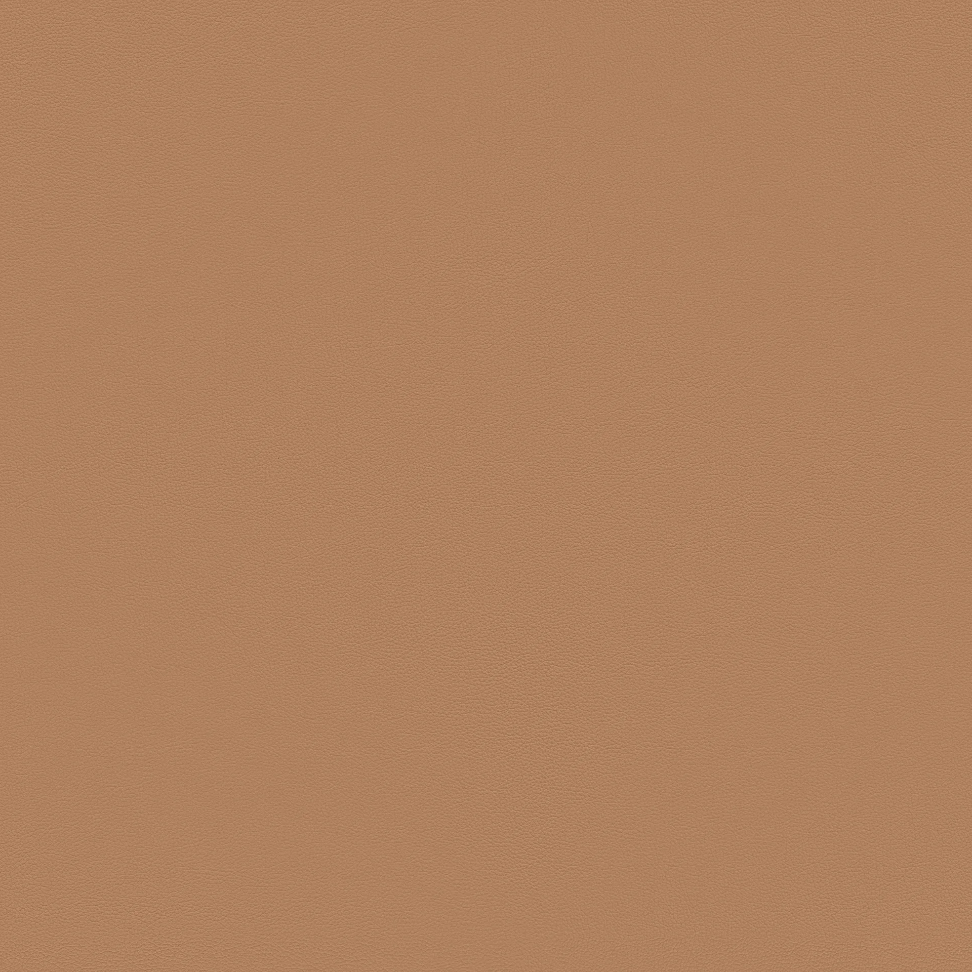 A close-up swatch of Ultra Crib 41611, a camel-coloured leather upholstery with a fine, pebbled texture.