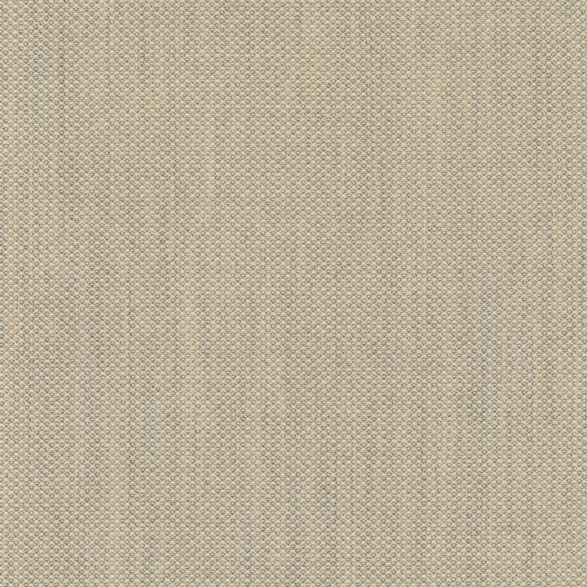 Close-up of beige woven fabric texture with small looped yarns and subtle cream and tan flecks