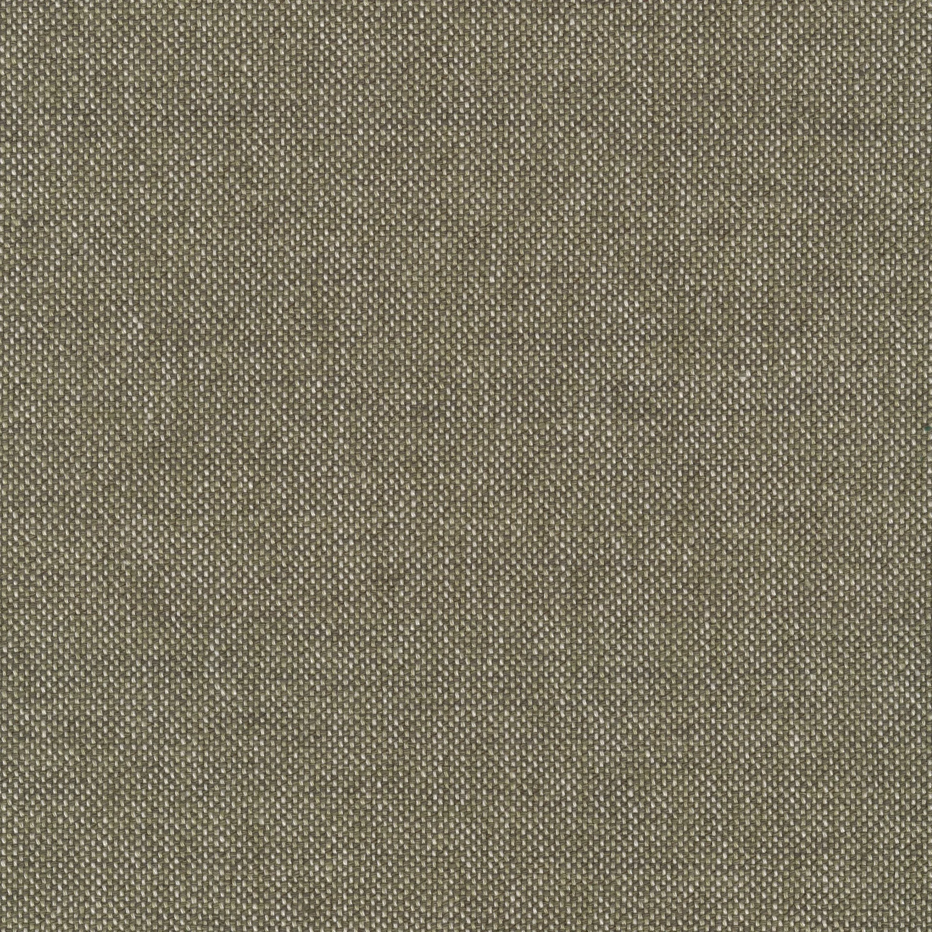 Close-up of olive green woven textile with tight basket weave texture and subtle sheen