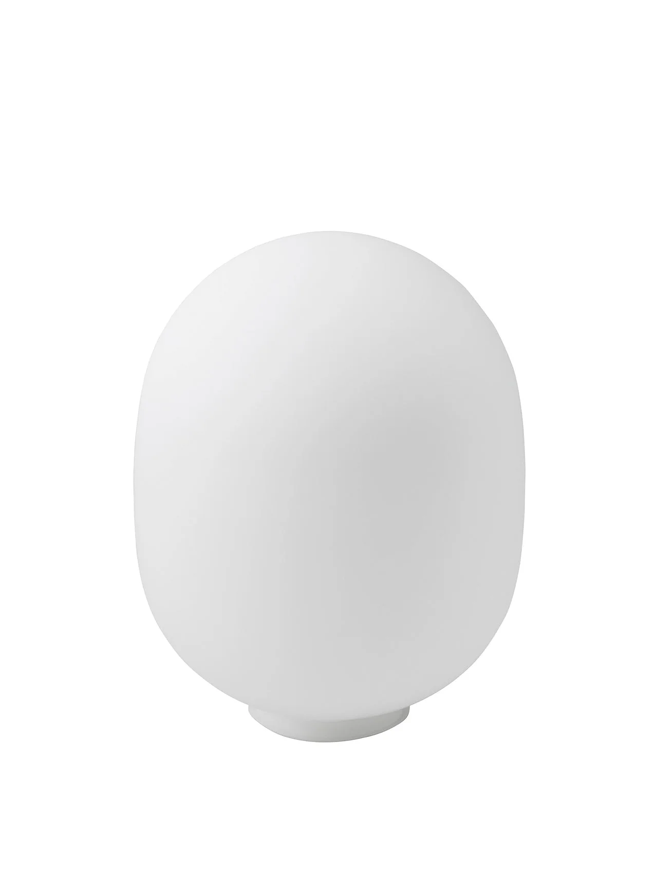 The small replacement glass shade for the JWDA Table Lamp, made from matte opal glass in a soft, rounded shape.