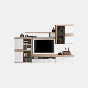 Móvel de sala AKRON madeira e branco da Conforama, fotografia 1