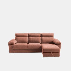 Chaise longue SOLIS dereita 4 lugares terracota by Conforama, photo 1