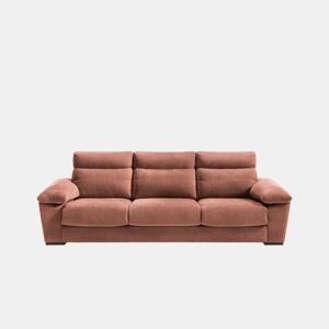 Sofá 4 lugares 3 assentos reclináveis SOLIS cor terracota by Conforama, photo 1