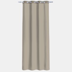 Cortina de rede de poliéster GLORIA 135x260cm cor taupe by Conforama, photo 1