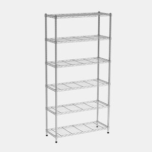 Estante HEAVY DUTY com 6 prateleiras prateado da Conforama, fotografia 1