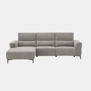 Chaise longue relax 4 lugares relax elétrica esquerda bege da Conforama, fotografia 1