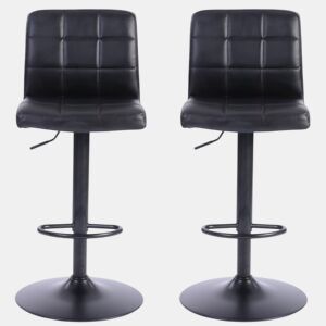 Conjunto de 2 bancos ajustáveis BENPHAN preto by Conforama, photo 1