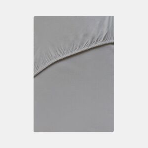 Lençol de baixo VICTORIA 100% algodão para cama 135cm cor cinza da Conforama, fotografia 1