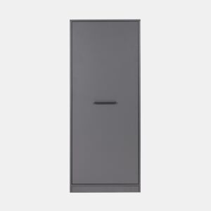 Módulo alto STIL com 1 porta e prateleiras 67x164cm cinza da Conforama, fotografia 1