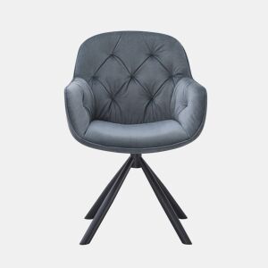 Conjunto de 2 cadeiras SILVIA cor cinza by Conforama, photo 1