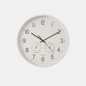 Relógio de parede com termómetro NIVILLE branco 40cm de diâmetro by Conforama, photo 1