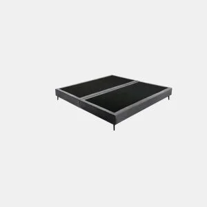 Base LOUVRE 140x190cm tecido cinza SOMNALIS PREMIUM by Conforama, photo 1
