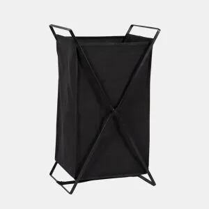 Cesto de roupa TOKIO tecido e metal 64x36x30cm preto by Conforama, photo 1
