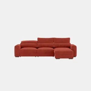 Chaise longue cama LANDON reversível 5 lugares castanho by Conforama, photo 1