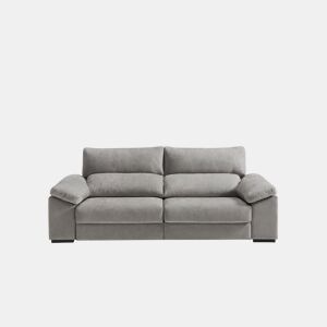Sofá de 4 lugares XXL HIBA cor cinza claro by Conforama, photo 1