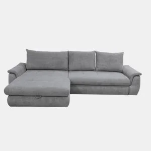 Chaise longue com cama FOCUS esquerda 4 lugares cinza claro by Conforama, photo 1