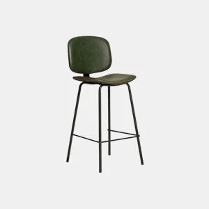 Banco alto DECO fixo PU cor verde by Conforama, photo 1