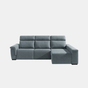 Chaise longue direita ADRIA relax elétrico cor azul da Conforama, fotografia 1