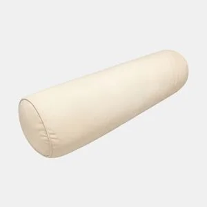 Almofada cilíndrica de veludo bege NECK 25x80cm da Conforama, fotografia 1