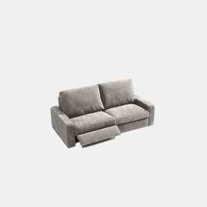 Sofá 3 lugares relax elétrico GOPER cor cinza claro da Conforama, fotografia 1