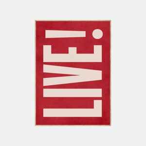 Pintura arte deco LIVE vermelha 50x70cm by Conforama, photo 1