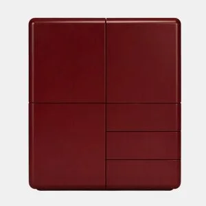 Aparador alto HOLLOWAY 3 portas bordeaux by Conforama, photo 1