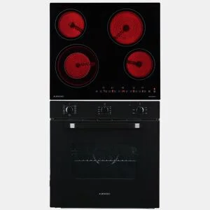 Conjunto forno e placa vitrocerâmica JOCEL JPK4EV200471 da Conforama, fotografia 1