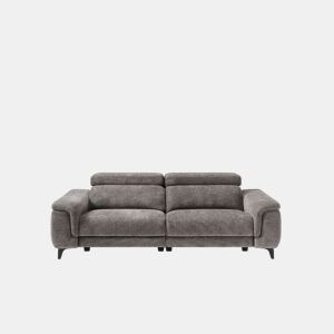 Sofá relax elétrico EOS XL 3 lugares cor cinza da Conforama, fotografia 1