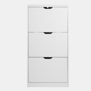 Sapateira SHINING 3 tampos cor branco by Conforama, photo 1