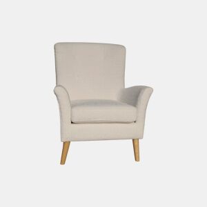 Poltrona decorativa cor branca LEONOR da Conforama, fotografia 1