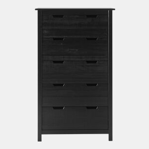 Cómoda JULIETA 5 gavetas preto by Conforama, photo 1