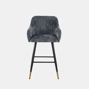 Banco alto ROYAL azul fixo 94cm de altura da Conforama, fotografia 1