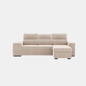 Chaise longue cama PHOENIX reversível 4 lugares bege da Conforama, fotografia 1