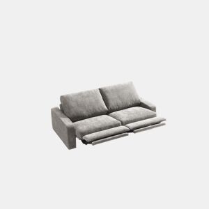 Sofá 3 lugares XL com relax elétrico GOPER cor cinza claro da Conforama, fotografia 1