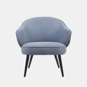 Cadeirão decorativo TITO cor azul da Conforama, fotografia 1