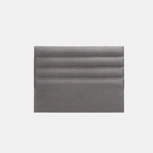 Cabeceira estofada em tecido yute cinza 160x117x6cmVIENA SOMNALIS by Conforama, photo 1