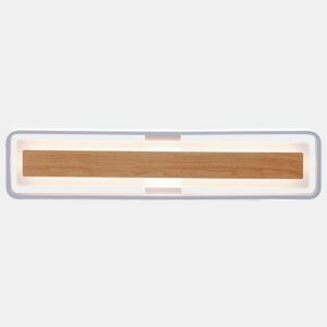 Plafon VOLANO LED 80w 80x18cm branco e madeira by Conforama, photo 1