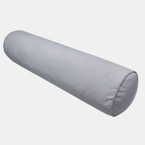 Almofada cilíndrica NECK veludo cinzento 25x80cm da Conforama, fotografia 1