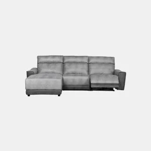 Chaise longue relax elétrico 4 lugares MOON lado esquerdo cinza by Conforama, photo 1
